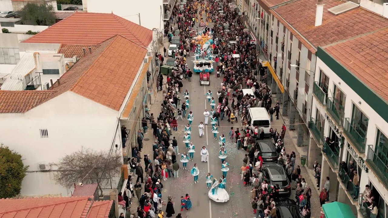 Carnaval de Samora Correia — Vídeo 360º aéreo · 11K (Samora Correia, Benavente)